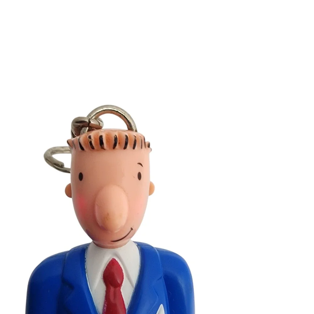 Nickelodeon Doug Business Suit Keychain Vtg‎ 1990s McDonalds Blue Toy Bouquet